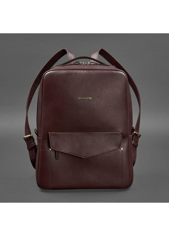 Шкіряний міський жіночий рюкзак на блискавці Cooper бордовий BlankNote (348359129)