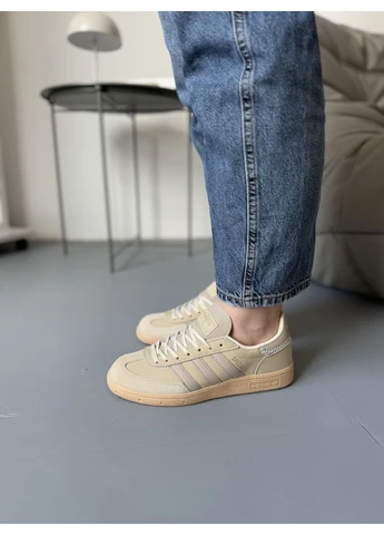 Бежеві літні кросівки adidas spezial beige адідас спеціал No Brand