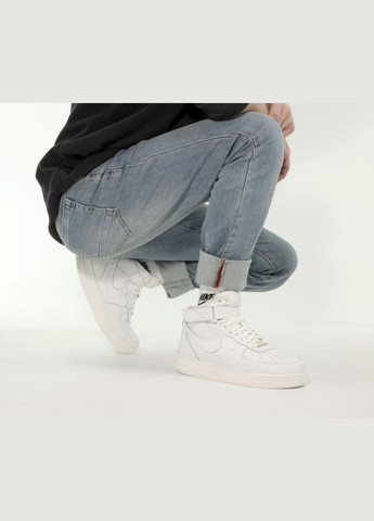 Кросівки зимові жіночі і чоловічі Nike Air Force 1 winter high white fur | Найк Аір Форс 1 високі білі з хутром No Brand білі зими (309006086)