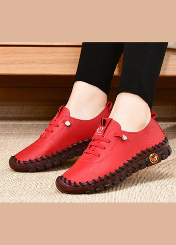 Лоферы самая удобная обувь, женская повседневная обувь, кроссовки 36 р. Цвет червоний Код 67-0004 Bobby