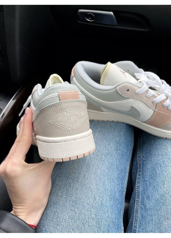 КРОССОВКИ ЖЕНСКИЕ NIKE AIR JORDAN 1 LOW BEIGE GREY НАЙК АИР ДЖОРДАН No Brand серые демисезоны (368862382)