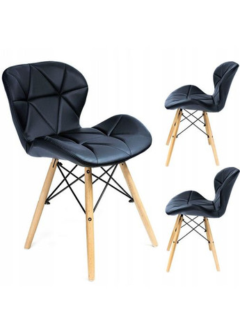 Кресло Scandinavian Design (эко-кожа) Black Jumi (346532395)