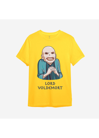Желтая демисезонная детская футболка с принтом "lord voldemort". гарри поттер (10493277524) ТiШОТКА