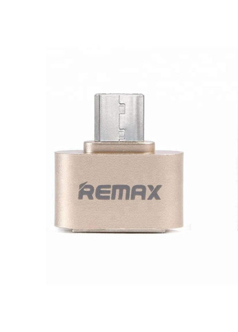 Адаптер Otg MicroUSB тато — USB мама (RAOtg) Золотий Remax (279826038)