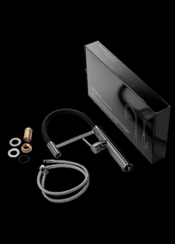 Кухонна мийка 4-в-1 (комплект) Handmade PVD чорна HS 5448 (3.0/1.0 мм) Kraft (347324541)