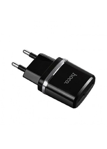 Блок для зарядки C12 Smart dual USB charger Black Hoco (367724286)
