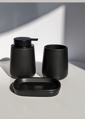 Набор для ванной комнаты керамический матовый 3 предмета No Brand (340463195)