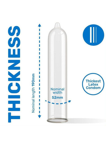 Презервативы Pasante Extra Safe 6 штук экстра толстые презервативы для анального секса No Brand (303904465)