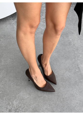 No Brand Коричневі туфлі коричневий з штучна шкіра, — всесезон (370268748)