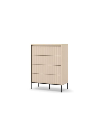 Комод высокий 4ш Trend TS-04 с подсветкой бежевый LENART (356683949)