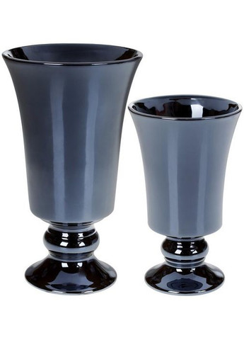 Ваза керамічна "Кубок" 20см, синій перламутр Bona (329895127)