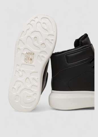 Кроссовки женские зимние на меху,, 248RA2252 Stilli чёрно-белые всесезоны (313290223)