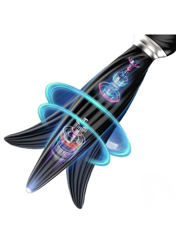 Силиконовая анальная пробка (массажер простаты) с вибрацией и ротацией на 360° LIBO (294096283)