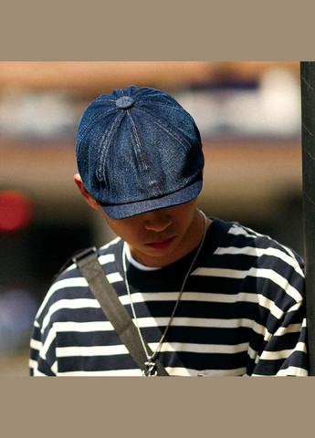 Модная Унисекс Джинсовая Кепка в Ретро Стили, Корейский дизайн, 55–59 см, Летняя кепка, деним для мужчин женщин подростков No Brand (338201971)