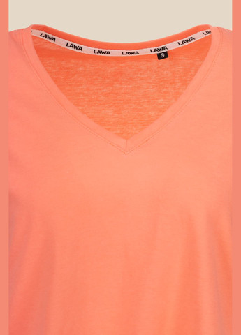Персиковая летняя футболка LAWA