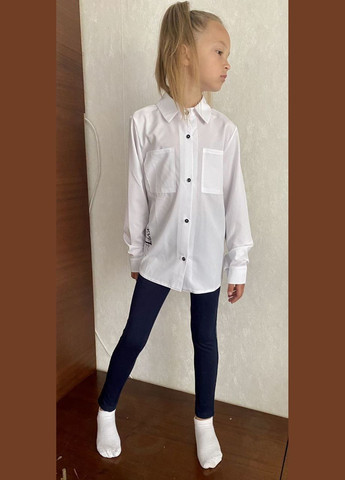 Белая блузка No Brand демисезонная