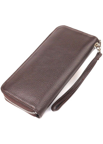 Гаманець чоловічий із натуральної зернистої шкіри 21617 Коричневий Canpellini (306881831)