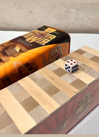 Развивающая настольная игра для детей и взрослых Джанга VEGA POWER TOWER 7802DT, 56 деревянных брусочков No Brand (314489548)