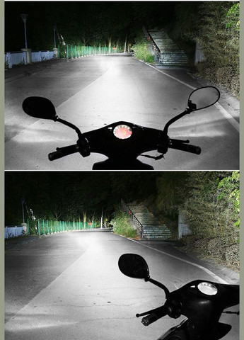 Светодиодная лампа H6 \ BA20D LED Білий / Жовтий 1500Lm 6000K Motoled (302241618)