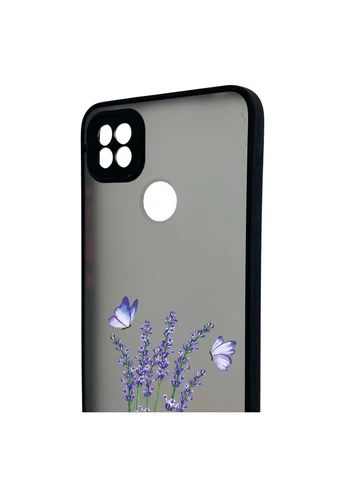 Чехол для телефона Redmi 9C с 3D принтом лаванда с бабочками с высокими бортами Xiaomi (399771322)