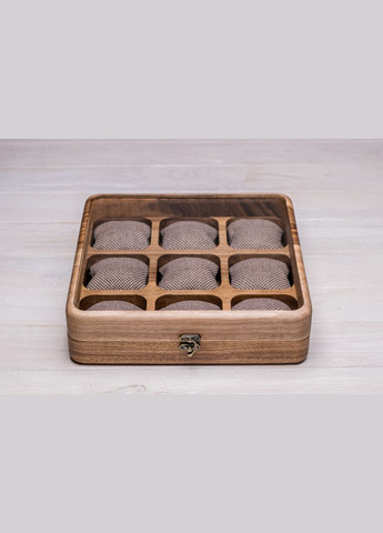 Скринька для наручних годинників зі скляною кришкою EcoWalnut (295443816)