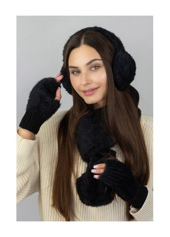 Жіночий комплект «Фло», навушники, шарф та мітенки Braxton (370279068)