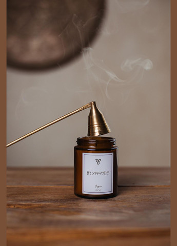 Набір Аромасвічка S 160мл + Дзвіночок для гасінння BY VELCHEVA (333032158)