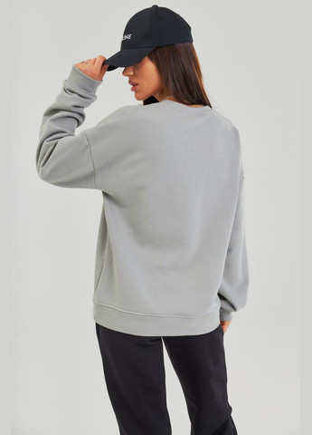 Серый свитшот женский петля с карманами малина (м126.3) UMON (330767097)