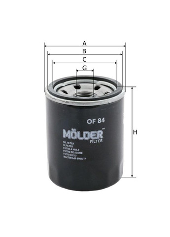 Фильтр масляный Filter OF 84 (WL7134, OC196, W6103) Molder (282676542)