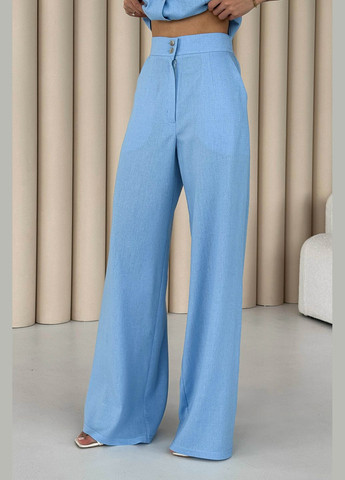 Стильний брючний костюм – двійка блакитного кольору Jadone Fashion (292584270)