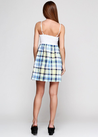 Летний женский сарафан бело-голубой OVS