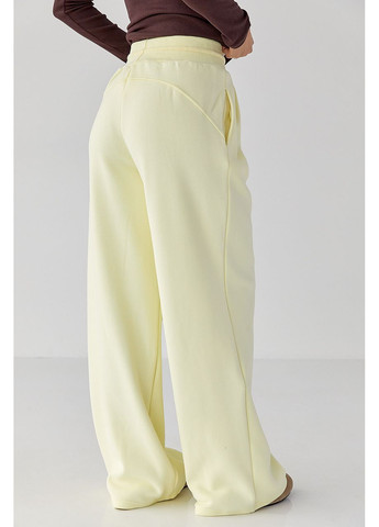 Теплые однотонные спортивные штаны со складками Lurex (363555350)