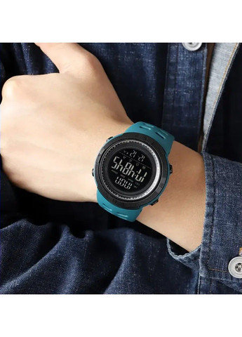 Спортивные наручные часы 2070 (Бирюзовые с черным циферблатом) Skmei (314483485)