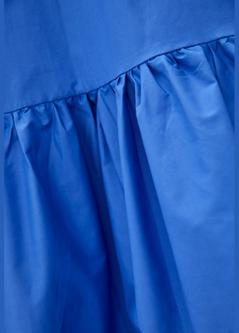 Синя кежуал довга вільна сукня яскраво-синього кольору. ORA однотонна