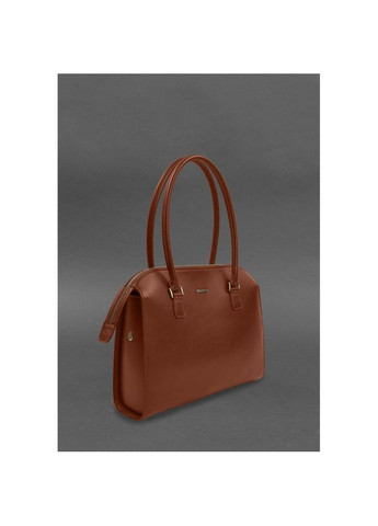 Сумка тоут через плече шкіряна жіноча велика Коричневий 36029 BlankNote (338182772)