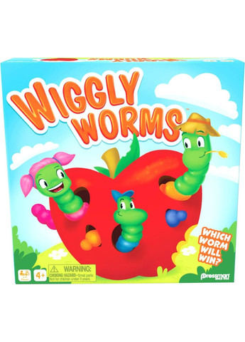 Гра-мемо на запам'ятовування кольорів «Хвилясті черв'ячки» Pressman Wiggly Worms Game Melissa & Doug (360715709)