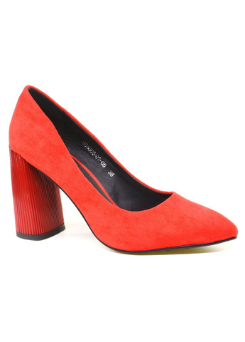 Красные женские туфли на высоком каблуке английские - фото