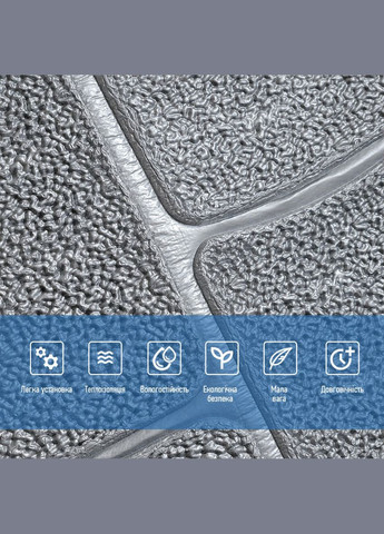 Самоклеюча декоративна 3D панель камінь срібло 700х700х6мм (153) SW-00000187 No Brand (328579218)