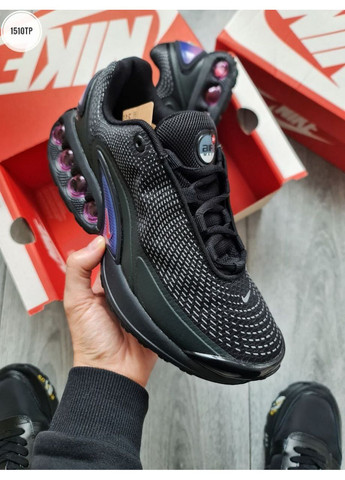 Черные демисезонные кроссовки мужские nike air max dn all night black purple найк аир макс дн No Brand