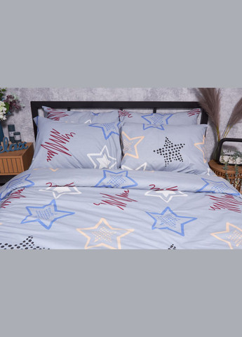 Комплект постельного белья Бязь Gold Люкс «» полуторный 143х210 наволочки 2х70х70 (MS-820001650) Moon&Star Light Stars (285716892)