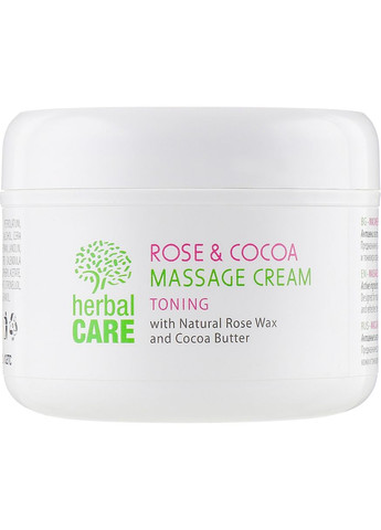 Масажний крем з тонувальним ефектом Herbal Care Rose & Cococa Massage Cream 1000ml (674609-54356) Bulgarian Rose (368647504)