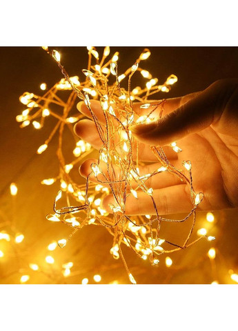 Светодиодная гирлянда (CW-G-200L6VC) 200LED, 6м, 8 функций, медная струна теплый цвет 220V Colorway (370622316)