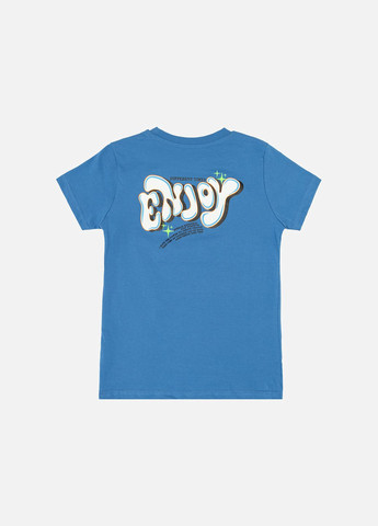 Синя літня футболка з коротким рукавом для хлопчика колір синій cb-00246184 No Brand