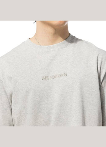 Сіра футболка air wordmark tee grey heather fj1969-050 Jordan