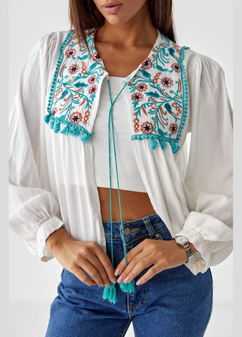 Женская блуза-накидка с вышивкой Liton (282475957)