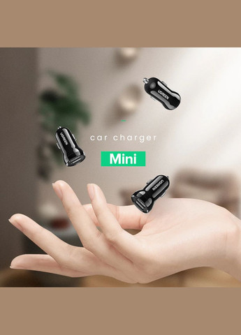 Автомобільний зарядний пристрій ED018 Dual USB 24W 50875 Ugreen (300370029)