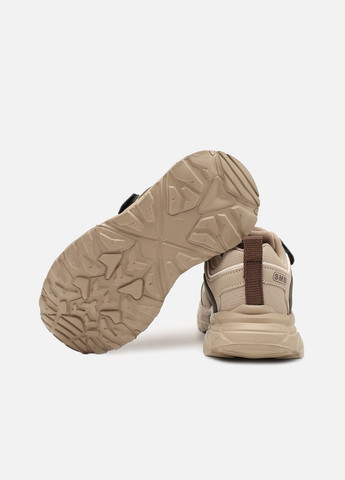 Коричневые демисезонные кроссовки для мальчика, на плоской подошве цвет коричневый cb-00273837 Kimboo