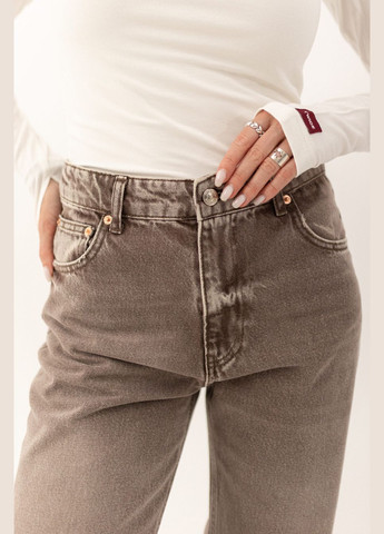 Джинси Wide leg шоколадні Twice - (298937130)