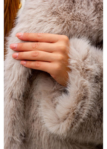 Сіра зимня шуба жіноча y25-9 сіра 346523 Fashion