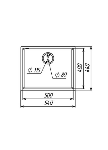 Мийка гранітна 5444 Oasis (сірий металік) Valeso 066637 (337337702)